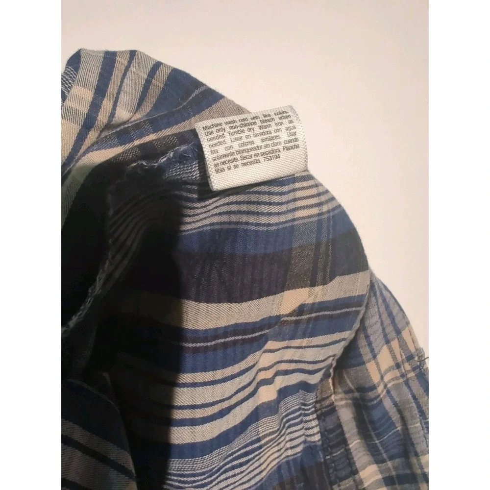 St  Johns Bay Plaid Skort Size 12 Cotton Stretch Preppy Academic Short skirt